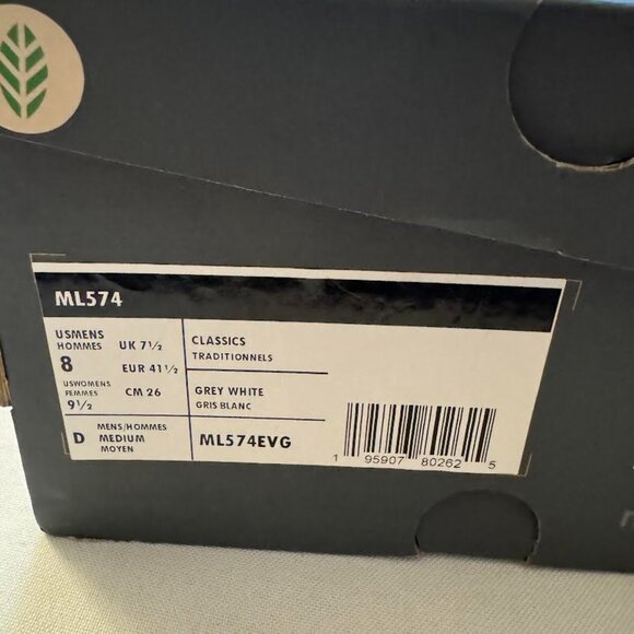 New Balance Classics 574 Core Men's Shoes Grey/White : 8 D-Medium, Suede/Textile - Picture 8 of 8